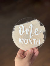 Load image into Gallery viewer, Acrylic 5" Monthly Milestone Rounds