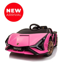 Load image into Gallery viewer, 2025 Licensed Lamborghini SIAN FKP 37 | 12V Ride-On Upgraded | Bluetooth | 1 Seater | Remote