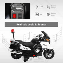 Load image into Gallery viewer, Super Cool 2025 Upgraded 24V Police Ride-On Motorcycle w/ Removable Stabilizing Wheels | Leather Seat | Rubber Tires