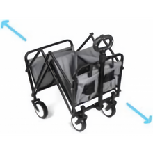 Load image into Gallery viewer, Heavy Duty INTEXCA Mini Foldable Multi-Function Wagon for Shopping, Travel, Etc | Grey