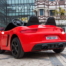 Load image into Gallery viewer, UPGRADED 2025 | 24V 14AH XXL Porsche Panamera 2 Seater Style Ride-On | Holds 600 LBS | Leather Seats | Real Rubber Tires