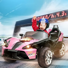 Load image into Gallery viewer, New 2025 | 12V Ride on Car | 2 Seater Kids Ride on Racing Sports Car | Slingshot | Upgraded | Remote | 4 Wheeler