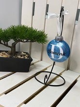 Load image into Gallery viewer, Birth Stat Glitter Disc Ornament