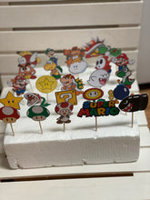 Load image into Gallery viewer, Super Mario Cupcake Toppers