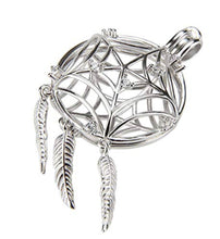 Load image into Gallery viewer, Dream Catcher Sterling Silver Cage Pendant