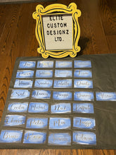 Load image into Gallery viewer, Acrylic Painted Rectangle Name Place Cards