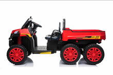 Load image into Gallery viewer, 2025 Upgraded 24V | 6 Wheel Tractor Farm W Tipping Bin | 4x4 Ride-On 2 Seater | Leather Seats | Rubber Tires | Remote | Pre Order