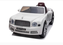 Load image into Gallery viewer, 2025 Upgraded Licensed 12V Bentley Mulsanne Ride-On for Kids With SD | Usb | Leather Seats | Rubber Tires | Remote | Ages 1-6