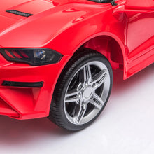 Load image into Gallery viewer, 2025 Mustang Style Kids Ride-On Car | 12V | Leather Seat | Rubber Tires | Upgraded 1 Seater | Remote