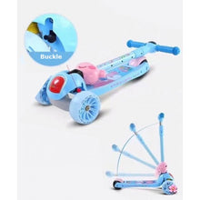 Load image into Gallery viewer, Super Cool Upgraded Peppa Pig Style Kids Foldable 3-Wheel Tilt and Turn Kick Scooter with Adjustable Handle | Music | LED Lights | Ages 3-8