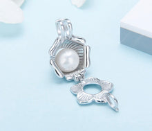 Load image into Gallery viewer, Flower Bloom Sterling Silver Cage Necklace Set