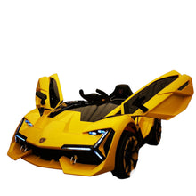 Load image into Gallery viewer, 12V | 2025 Lamborghini Style Powerful Dual Motor | Ages 1-7 | Ride On Car | Leather Seat| Remote | 1 Seater | 2 Colours