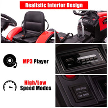 Load image into Gallery viewer, Upgraded 2025 Electric 12V Farm Tractor Kids Ride On Car 1 Seater With Trailer | Leather Seat | Upgraded | LED Lights | Rubber Tires