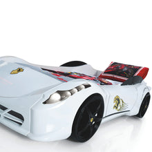 Load image into Gallery viewer, Super Cool 2025 Heavy Duty Spyder Race Car Bed | LED Lights | Remote Control With Sounds