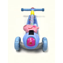 Load image into Gallery viewer, Super Cool Upgraded Peppa Pig Style Kids Foldable 3-Wheel Tilt and Turn Kick Scooter with Adjustable Handle | Music | LED Lights | Ages 3-8