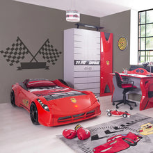 Load image into Gallery viewer, Super Cool 2025 Heavy Duty Spyder Race Car Bed | LED Lights | Remote Control With Sounds