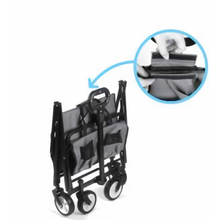 Load image into Gallery viewer, Heavy Duty INTEXCA Mini Foldable Multi-Function Wagon for Shopping, Travel, Etc | Grey