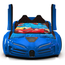Load image into Gallery viewer, Super Cool 2025 Bugatti Style RX Race Car Bed | LED Lights | Remote For Features | Opening Doors | Holds 300 Lbs