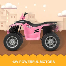 Load image into Gallery viewer, The 2025 | 12V Kids Ride On Car Pink | 1 Seater | 4 Wheeler ATV | LED Lights | Upgraded Tires
