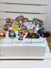 Load image into Gallery viewer, Super Mario Cupcake Toppers