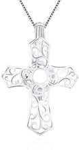 Load image into Gallery viewer, Classy Fashion Cross Sterling Silver Cage Pendant