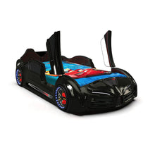 Load image into Gallery viewer, Super Cool 2025 Bugatti Style RX Race Car Bed | LED Lights | Remote For Features | Opening Doors | Holds 300 Lbs