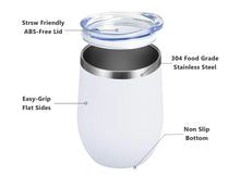 Load image into Gallery viewer, Custom Personalized 12oz Wine Tumblers