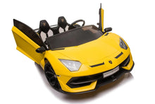 Load image into Gallery viewer, 2025 Licensed 24V Lamborghini Aventador SVJ | 2 Seater Ride-On Upgraded | Drift Function | Rubber Tires | Leather Seats | Remote