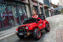 Load image into Gallery viewer, 2025 Super Cool All Terrain Jeep | Small 2 Seater | 2 Colours | Rubber Tires | Leather Seat | Ages 3-6 | Remote