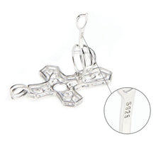 Load image into Gallery viewer, Classy Fashion Cross Sterling Silver Cage Necklace Set