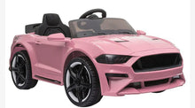 Load image into Gallery viewer, 2025 Mustang Style Kids Ride-On Car | 12V | Leather Seat | Rubber Tires | Upgraded 1 Seater | Remote