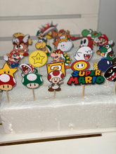 Load image into Gallery viewer, Super Mario Cupcake Toppers