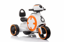 Load image into Gallery viewer, ECD Upgraded Robot Style 3 Wheel 6V Motorcycle | Leather Seat | Rubber Tires