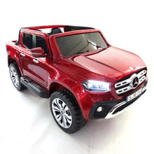 Load image into Gallery viewer, Licensed 2025 Mercedes 4x4 X Class Ride On Pick Up Truck | 2 Seater | 12V | Leather Seats | Rubber Tires | mp3 Screen | Remote