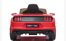 Load image into Gallery viewer, 2025 Mustang Style Kids Ride-On Car | 12V | Leather Seat | Rubber Tires | Upgraded 1 Seater | Remote