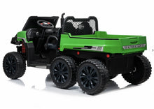 Load image into Gallery viewer, 2025 Upgraded 24V | 6 Wheel Tractor Farm W Tipping Bin | 4x4 Ride-On 2 Seater | Leather Seats | Rubber Tires | Remote | Pre Order