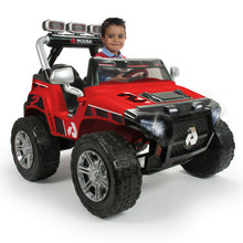 Load image into Gallery viewer, 2 Seater Red 2025 Hummer Style 24V Monster Truck Lifted for Kids | 2 Seater | Rubber Wheels