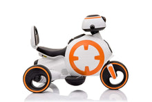 Load image into Gallery viewer, ECD Upgraded Robot Style 3 Wheel 6V Motorcycle | Leather Seat | Rubber Tires