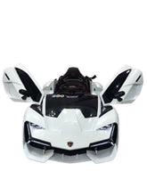 Load image into Gallery viewer, 12V | 2025 Lamborghini Style Powerful Dual Motor | Ages 1-7 | Ride On Car | Leather Seat| Remote | 1 Seater | 2 Colours