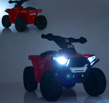 Load image into Gallery viewer, Super Cool 2025 Upgraded 6V Quad/ATV X Edition Ride On For Kids | Rubber Tires | Leather Seat | Music- White | Ages 1-4