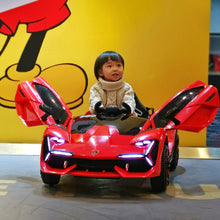 Load image into Gallery viewer, 12V | 2025 Lamborghini Style Powerful Dual Motor | Ages 1-7 | Ride On Car | Leather Seat| Remote | 1 Seater | 2 Colours