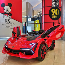 Load image into Gallery viewer, 12V | 2025 Lamborghini Style Powerful Dual Motor | Ages 1-7 | Ride On Car | Leather Seat| Remote | 1 Seater | 2 Colours
