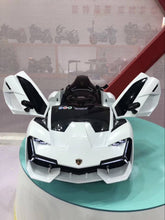 Load image into Gallery viewer, 12V | 2025 Lamborghini Style Powerful Dual Motor | Ages 1-7 | Ride On Car | Leather Seat| Remote | 1 Seater | 2 Colours