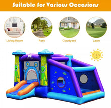 Load image into Gallery viewer, Super Fun Jumping Bouncy Castle With Water Slide &amp; 550W Blower | Waterproof | Carrying Bag | Repair Kit | Huge Jump Area | Large Play Area
