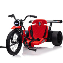 Load image into Gallery viewer, 2025 Drift 1 Seater 24V Trike Up to 14KPH Drifter Kids Ride On Car GoKart | Hand Acceleration | Air Tire | LED Lights | Ages 6-14 | Seatbelt
