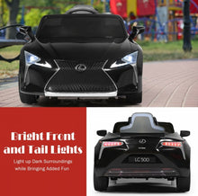 Load image into Gallery viewer, 2025 Licensed 12V Lexus LC500 12V Kids Ride-On Car 1 Seater Upgraded | Music | Shocks | Bright Lights | Remote | Ages 3-8
