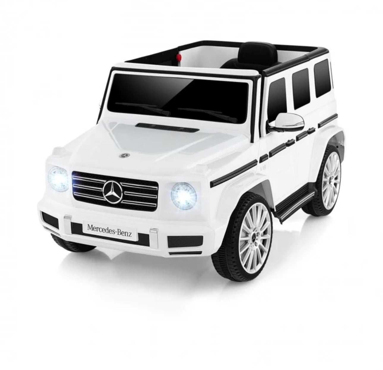 Licensed 2025 Mercedes-Benz 12V AMG G500 Gwagon 1 Seater Kids Ride On Car | Bluetooth | LED Lights | Remote | Rocking Mode | 4x4