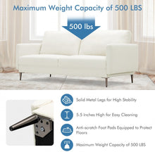 Load image into Gallery viewer, Heavy Duty 3 Person Modern Gorgeous Love Seat Sofa Couch With Very Comfortable Backrest Cushions | Thick Cushions | Holds 500lbs | Easy Assembly
