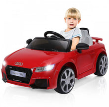 Load image into Gallery viewer, 2025 Licensed Audi TT RS Ride On Car Upgraded | 12V | 1 Seater | Music | Seat Belt | LED Lights | Remote
