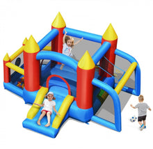 Load image into Gallery viewer, Super Cute &amp; Colourful Inflatable Kids Bouncy Slide Jumping Castle House With 740W Blower | Indoor / Outdoor,Basketball,Football,Ball Pit,Carry Bag
